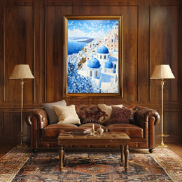 Santorini Aegean Sea Travel Art Print