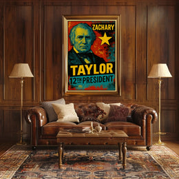Zachary Taylor 12th President of the United States Graffiti Pop Art Poster