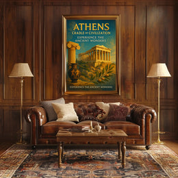 Athens Cradle of Civilization Poster