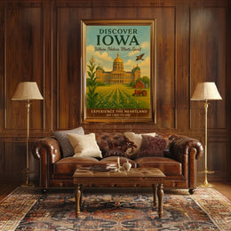 Iowa: Where Nature Meets Spirit - Travel Poster