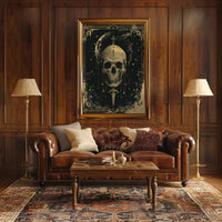 Celestial Skull Gothic Art Nouveau Poster Print PosterGoat