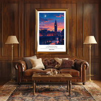 London Sunset with Big Ben Urban or Cityscape Poster