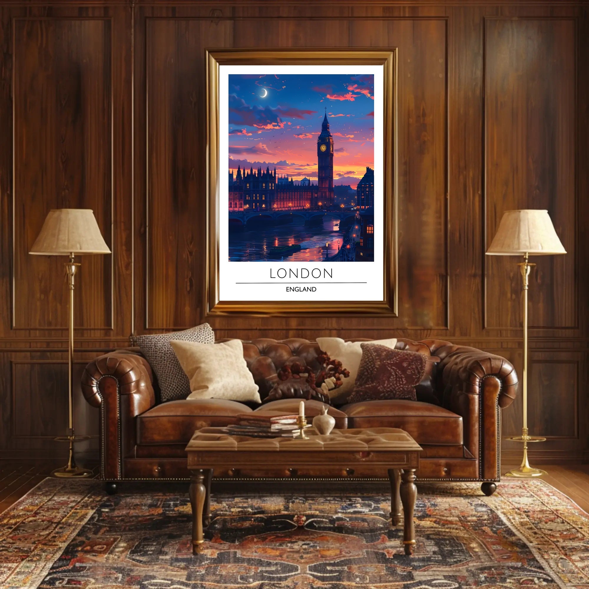 London Sunset with Big Ben Urban or Cityscape Poster