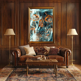 Ethereal Skull Art Poster PosterGoat