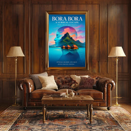 Bora Bora  A Surreal Escape Poster PosterGoat