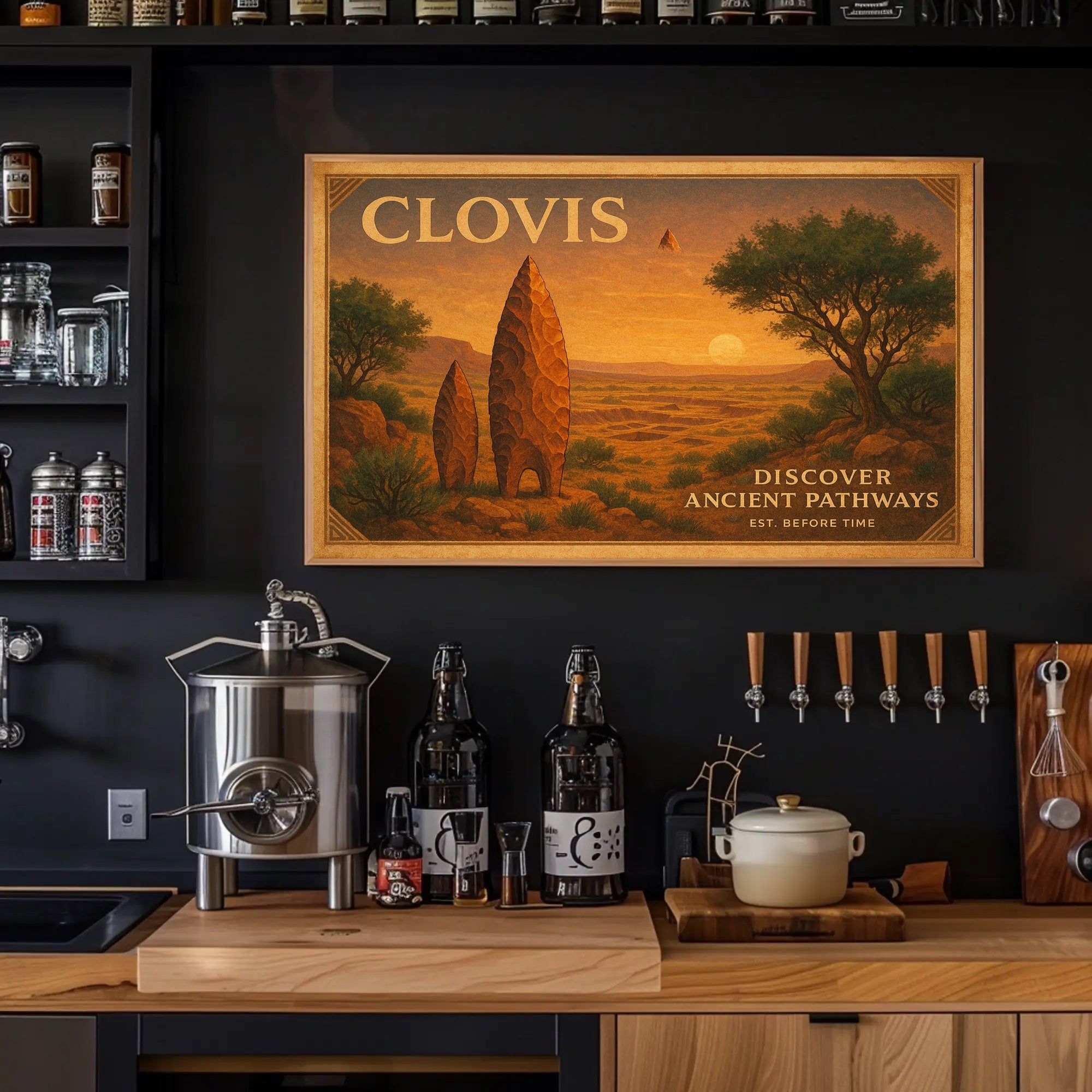 Discover Ancient Pathways Travel Poster