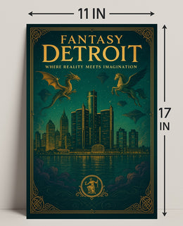 Fantasy Detroit Poster PosterGoat