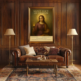 Saint Lucy Of Syracuse Poster Classic Sacred Wall Art