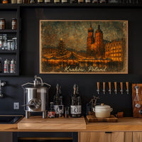 Kraków Christmas Market Poster