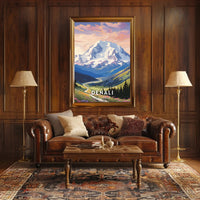 Denali Scenic Beauty Captured In National Park Poster