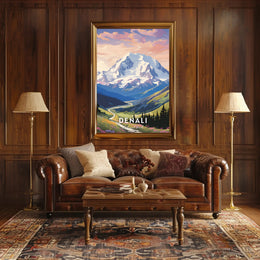 Denali Scenic Beauty Captured In National Park Poster