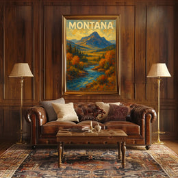 Montana Landscape Poster