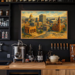 Maseru Cityscape Poster