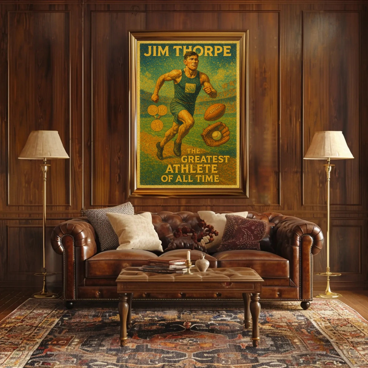 Jim Thorpe Legendary Athlete Tribute Jim Thorpe Poster