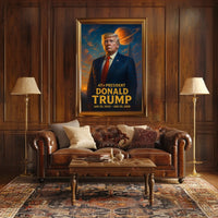 Trump Cosmic Visionary Collector Futurism Poster