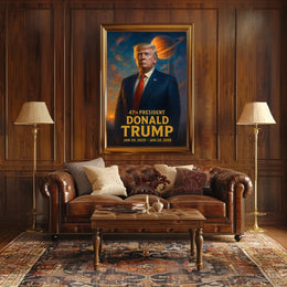 Trump Cosmic Visionary Collector Futurism Poster