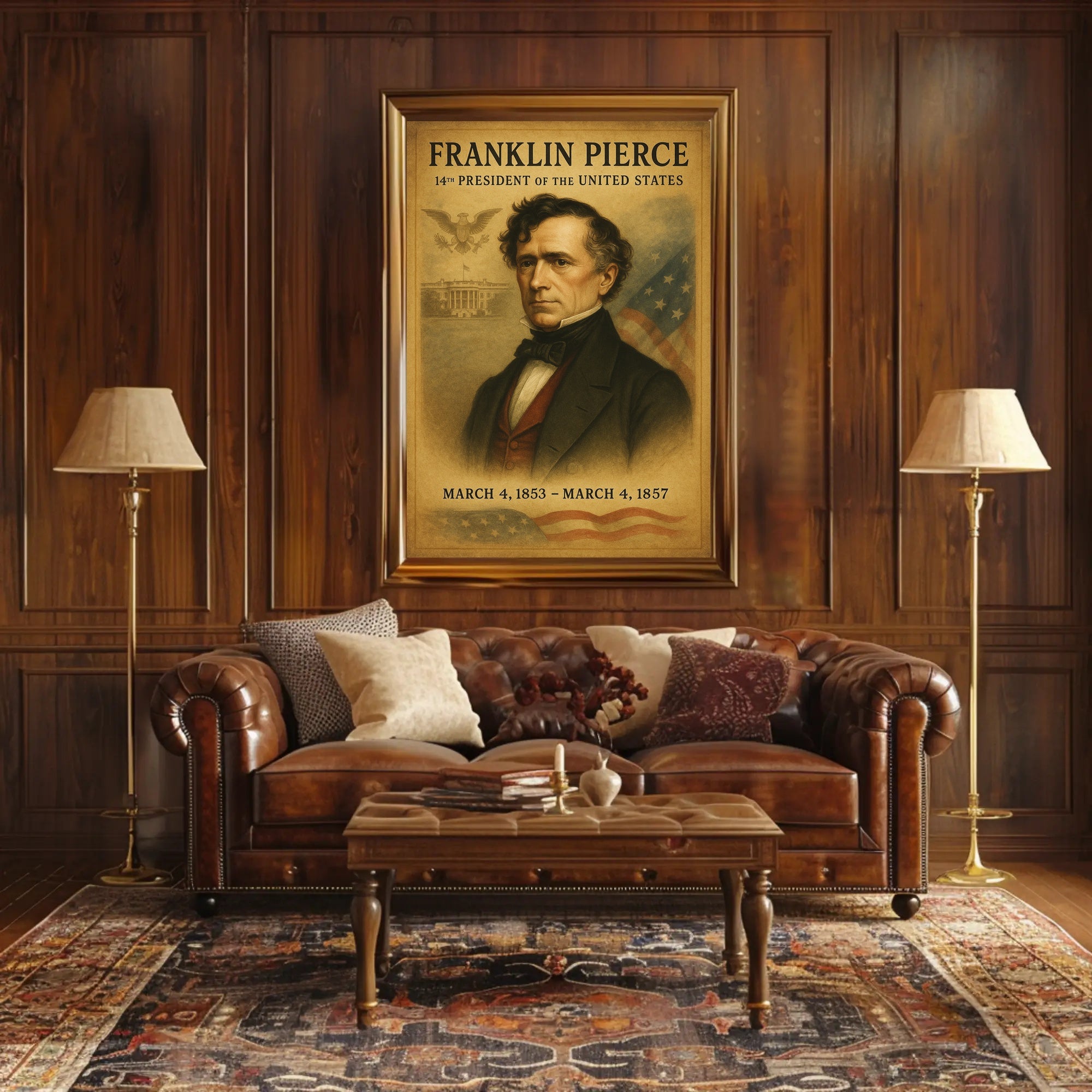 Franklin Pierce 14Th President Poster