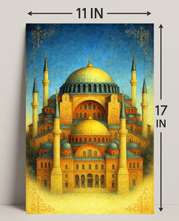 Majestic Architecture of Hagia Sophia Poster PosterGoat