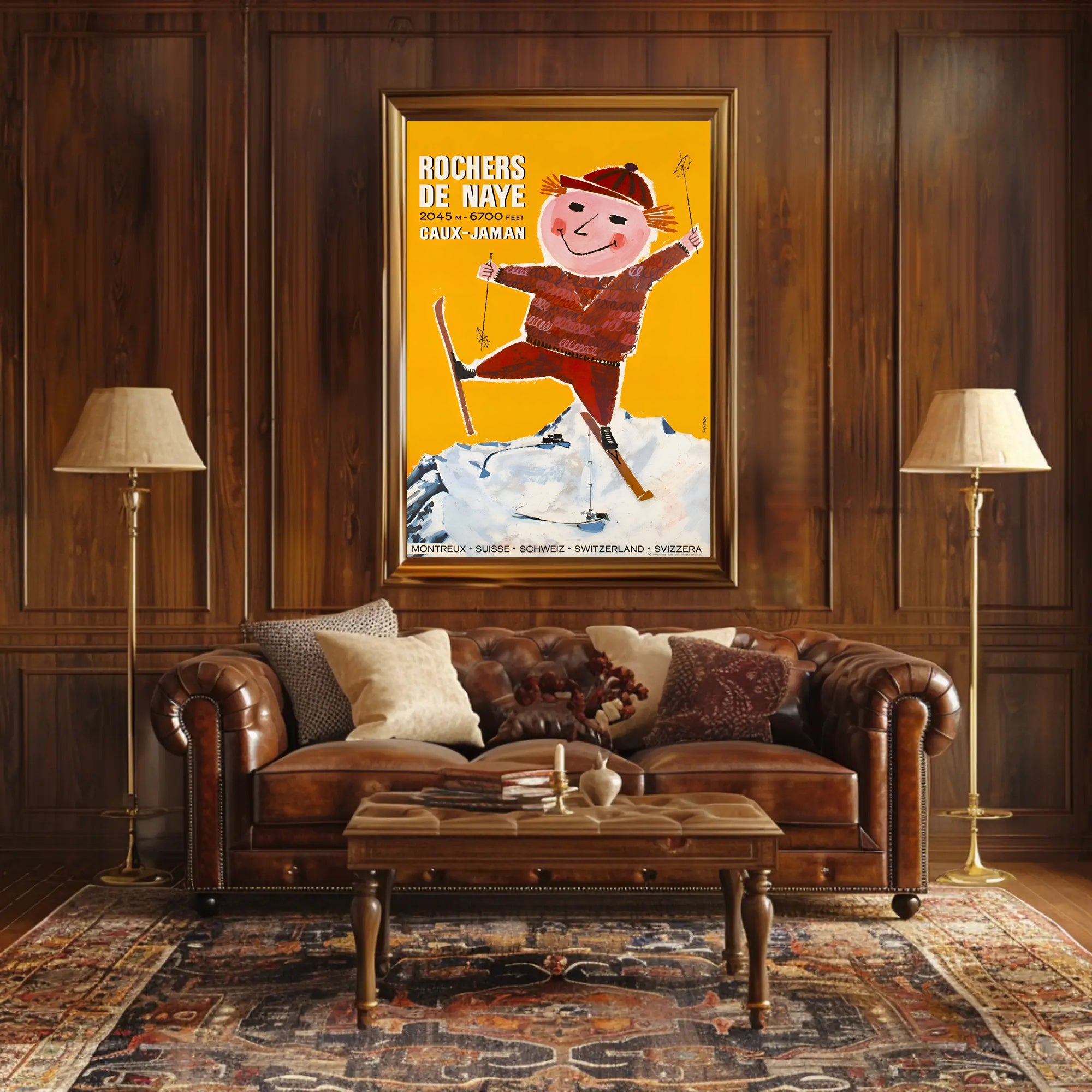 Rochers de Naye Ski Resort Poster PosterGoat