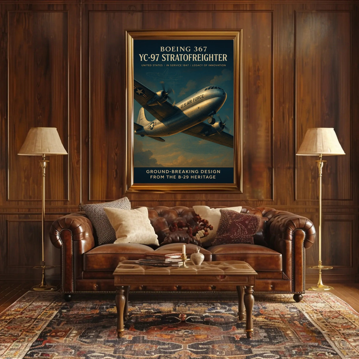 Boeing 367 YC-97 Stratofreighter Poster