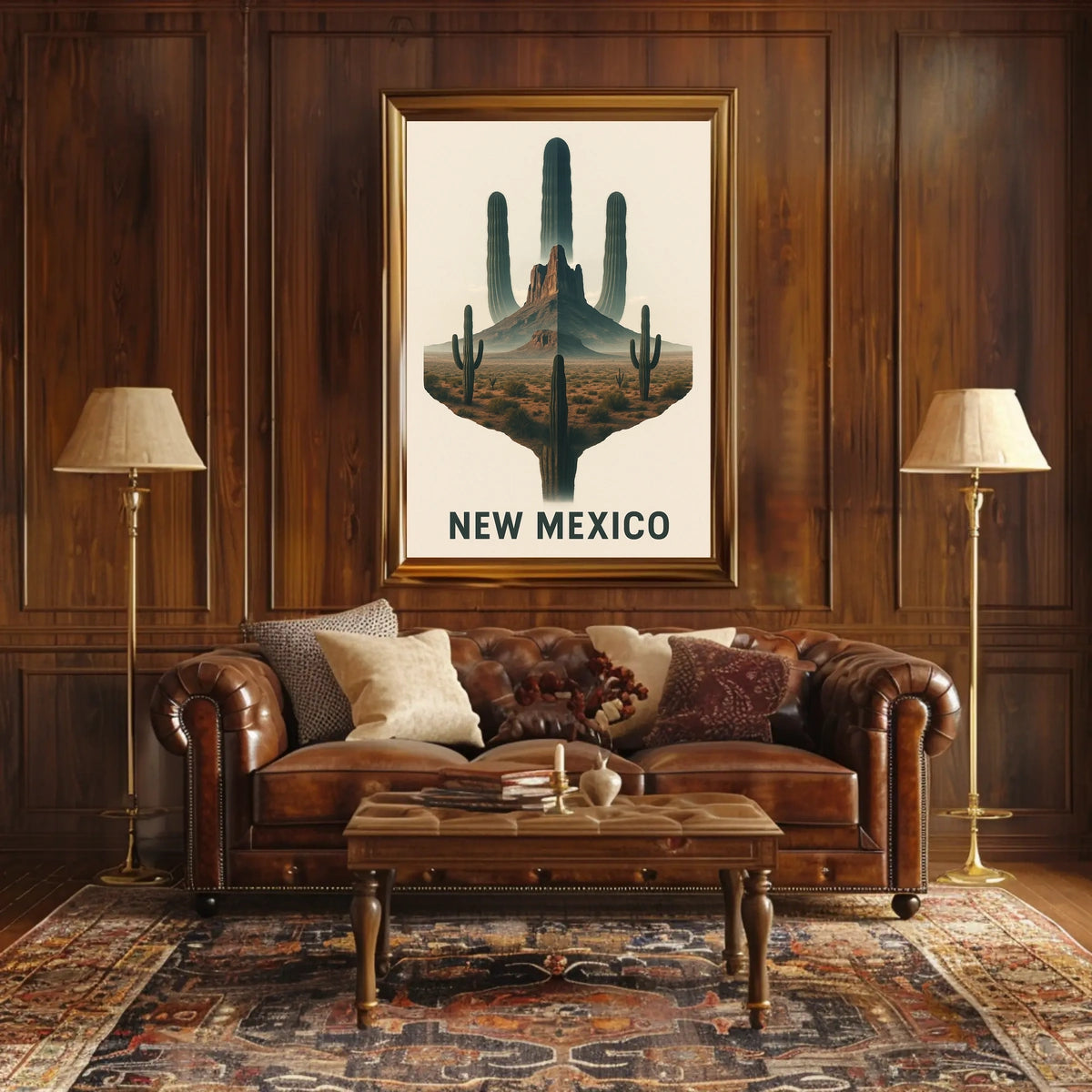 New Mexico Desert Landscape Poster