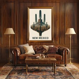 New Mexico Desert Landscape Poster