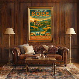 Boise Harmony: Urban and Rural Travel Poster PosterGoat