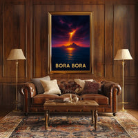 Bora Bora Sunset Poster