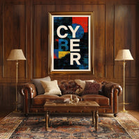 Cyber Abstract Abstract Poster