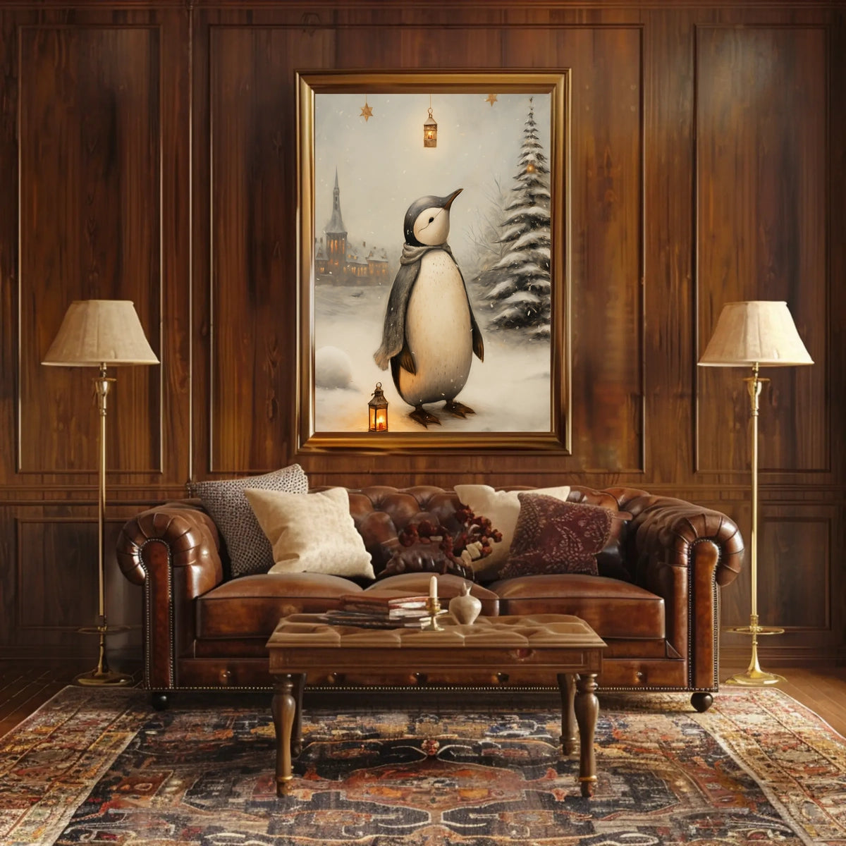 Winter Wonderland Penguin Poster