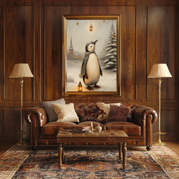 Winter Wonderland Penguin Poster