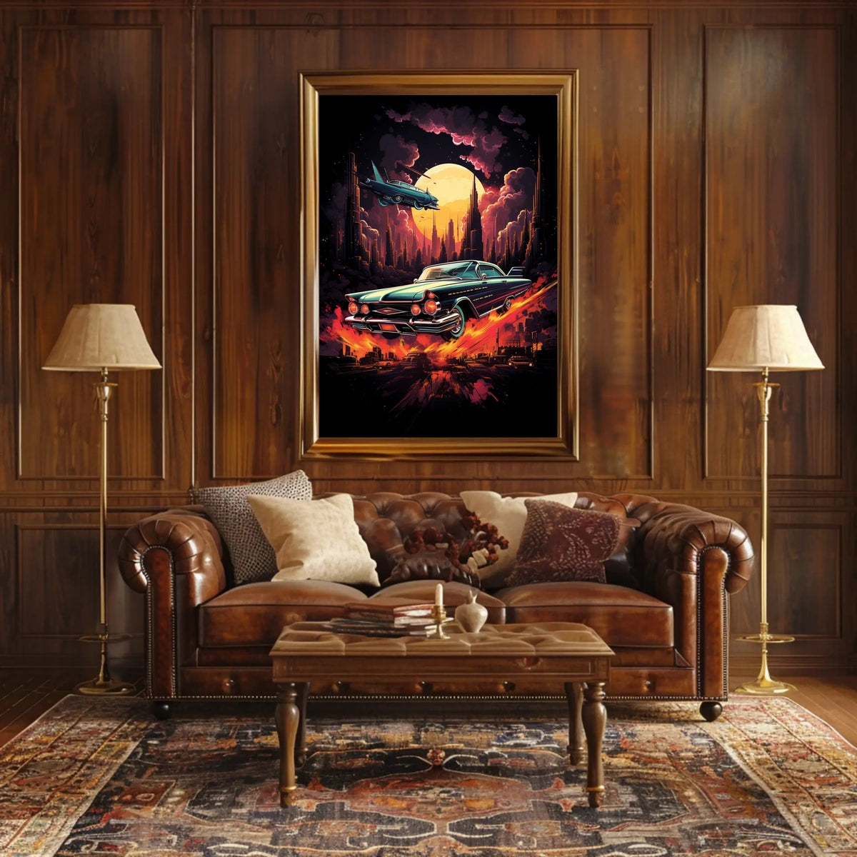 Retro Futurism In Motion Retro Poster