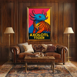 Axolotl Tiger Poster