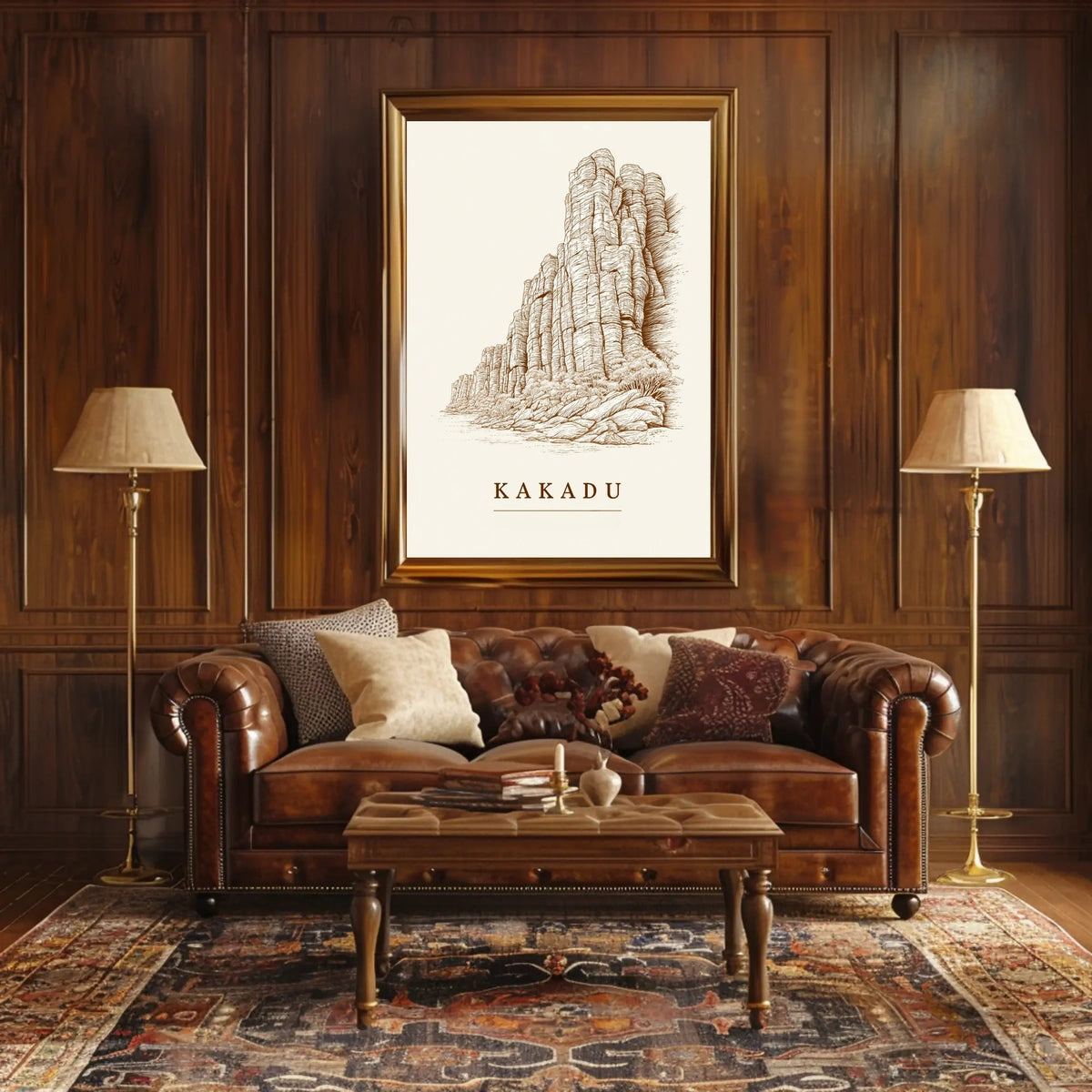 Kakadu Landscape Illustration Poster