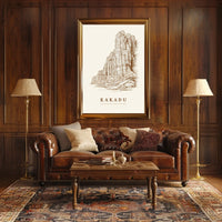 Kakadu Landscape Illustration Poster