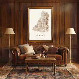 Kakadu Landscape Illustration Poster