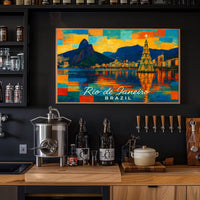 Rio de Janeiro Holiday Scene Poster