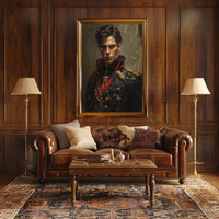 Regal Warrior Portrait Art Print for Home Decor PosterGoat