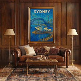 Sydney Skyline Poster