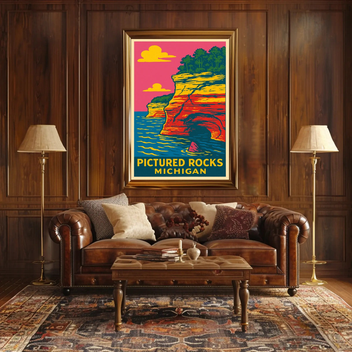 Pictured Rocks, Michigan Poster