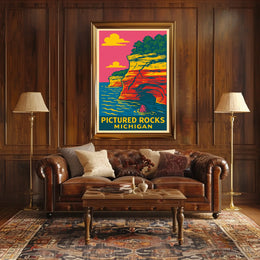 Pictured Rocks, Michigan Poster