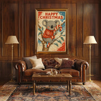 Happy Christmas Koala Poster