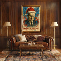 Lyndon B. Johnson 36th President of the United States Christmas SeriesPoster