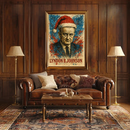 Lyndon B. Johnson 36th President of the United States Christmas SeriesPoster