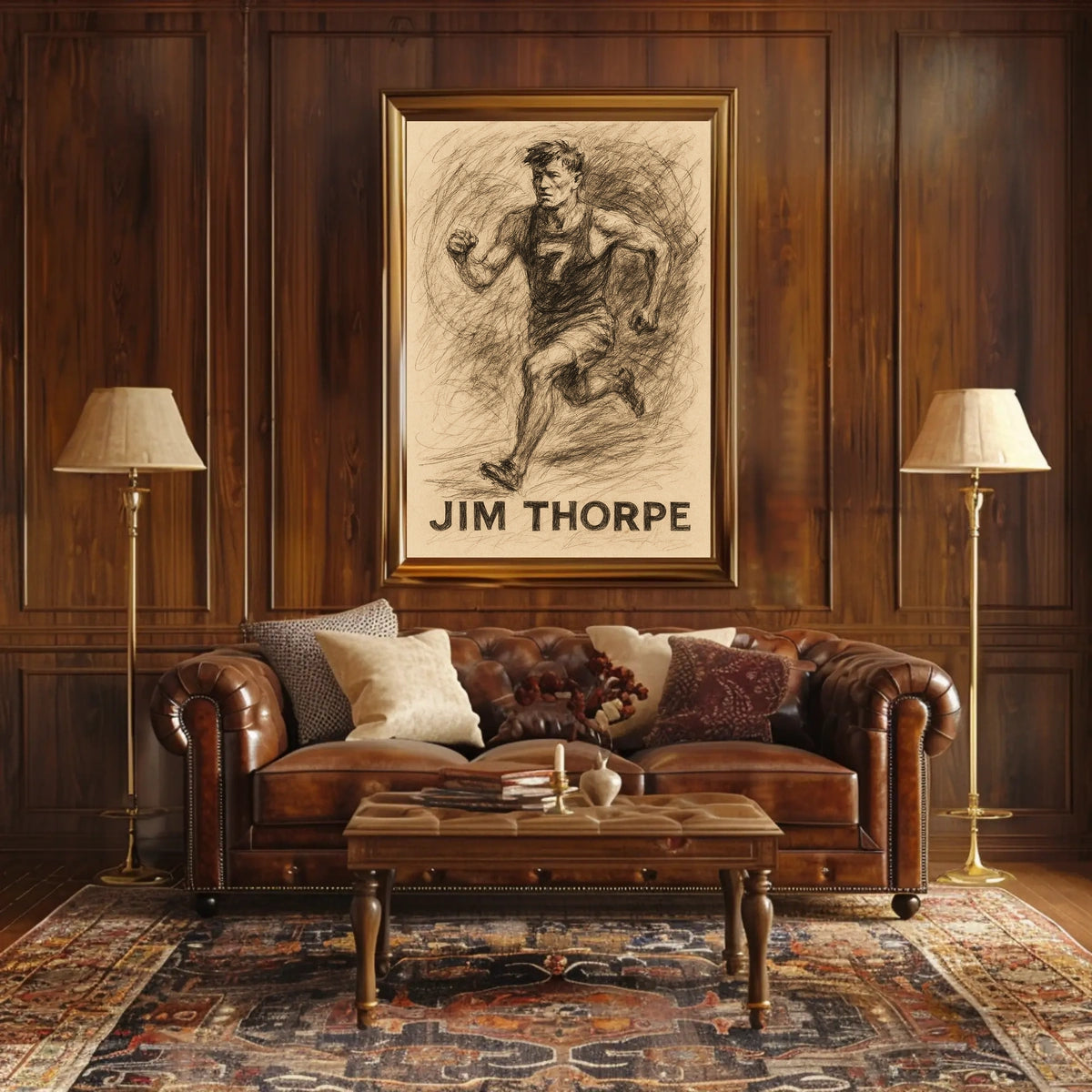 Jim Thorpe Athletic Legend Poster
