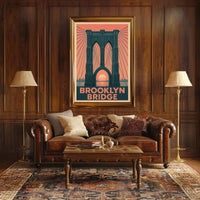 Brooklyn Bridge Elegance Travel Poster