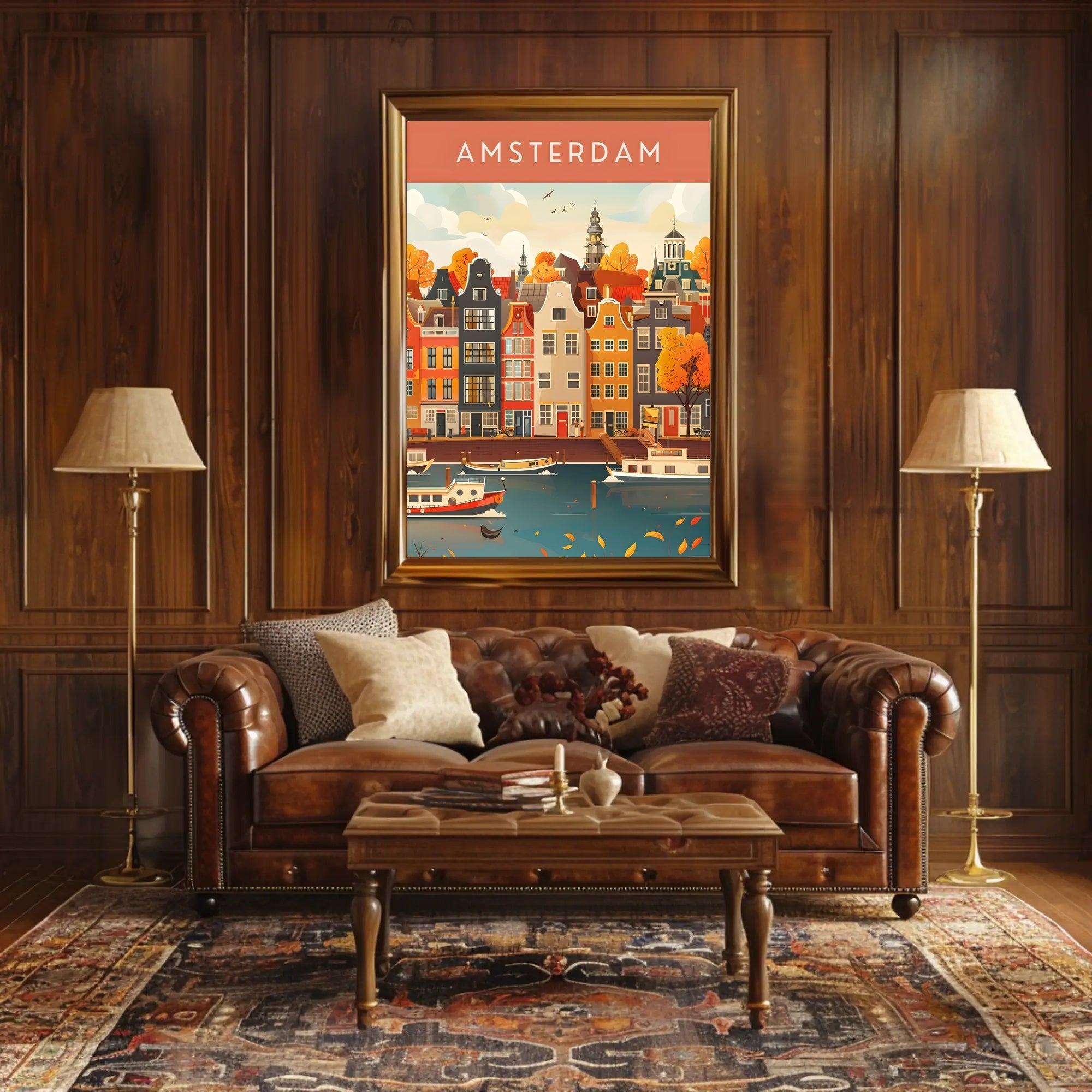 Autumn in Amsterdam Poster