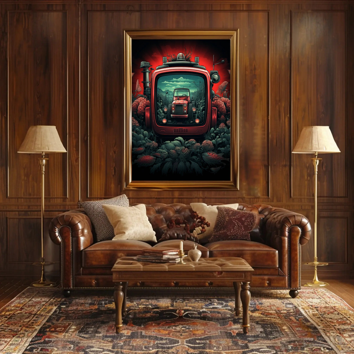 Retro Futurism in Agriculture Poster