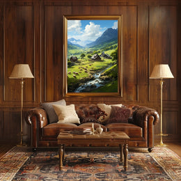 Serene Countryside Landscape Poster