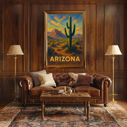Arizona Desert Landscape Poster